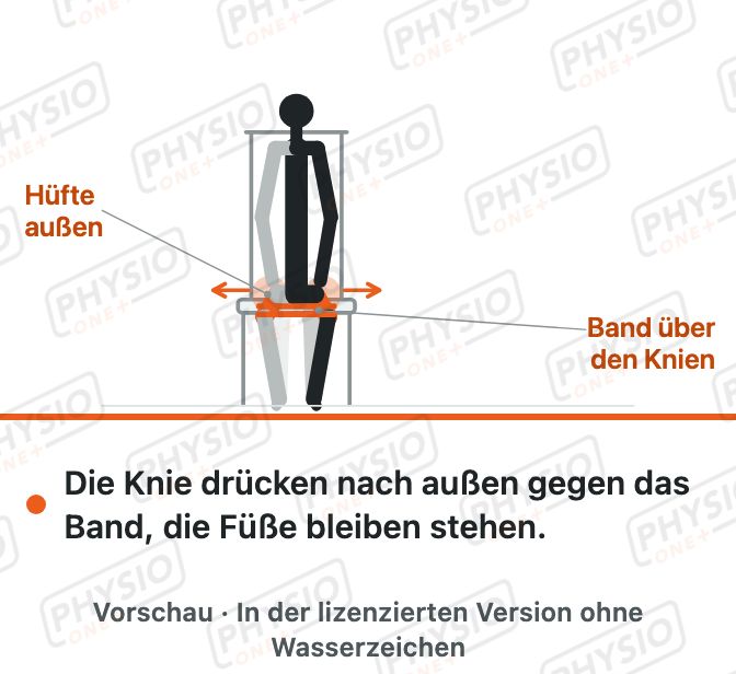 Vorschau: Beine auseinanderdrücken im Sitz mit Band
