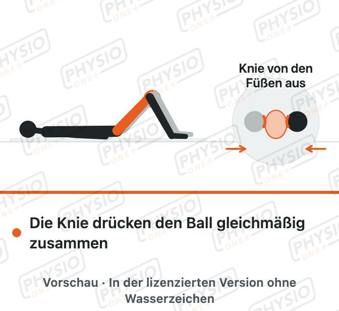 Vorschau: Ball zwischen den Knien drücken