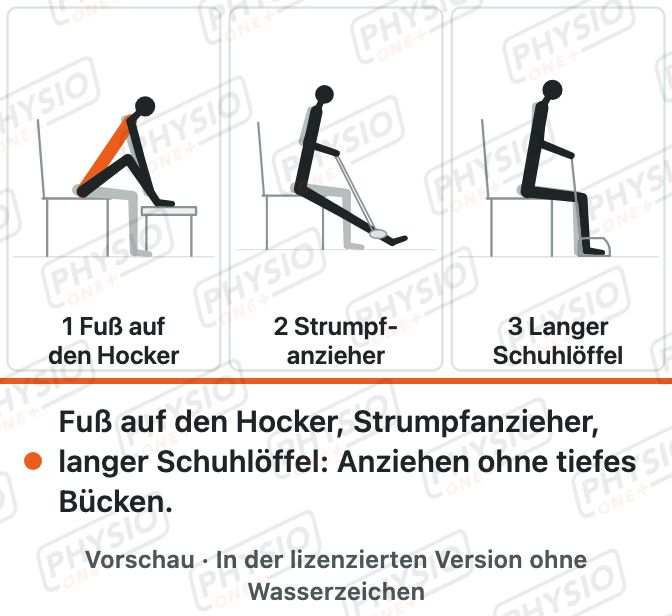 Vorschau: Strümpfe und Schuhe anziehen nach Rücken-OP