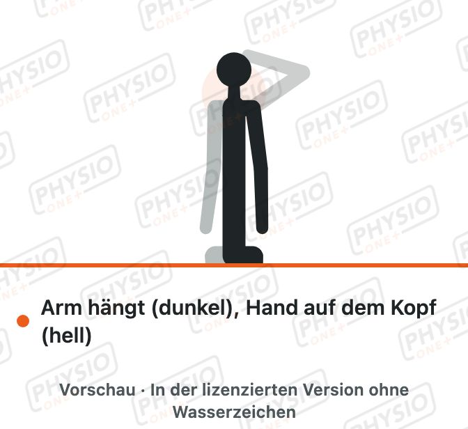 Vorschau: Arm auf den Kopf legen zur Entlastung