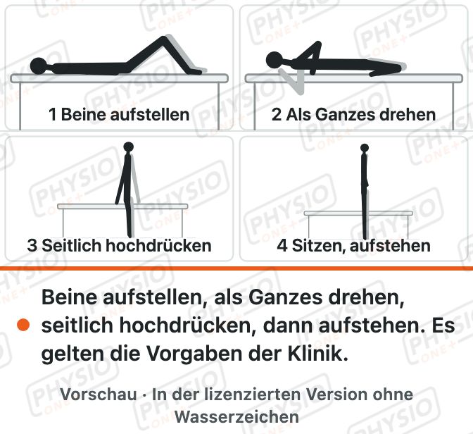 Vorschau: Aufstehen aus der Rückenlage nach Rücken-OP