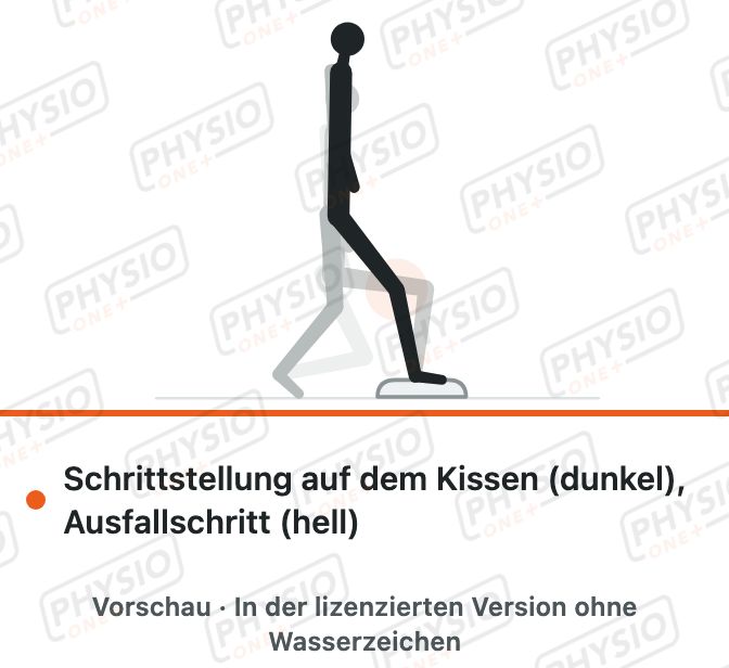 Vorschau: Ausfallschritt mit Fuß auf dem Balancekissen