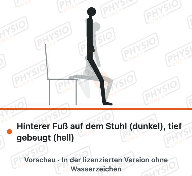 Vorschau: Ausfallschritt mit erhöhtem hinteren Fuß