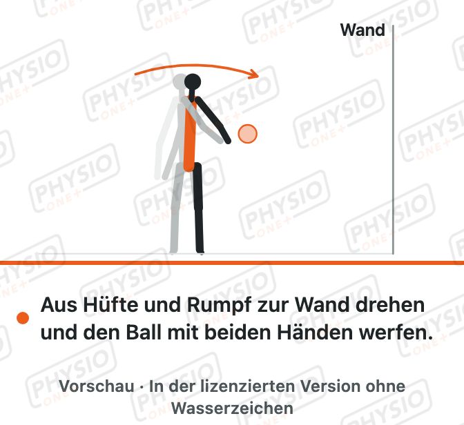 Vorschau: Ball mit Rumpfdrehung an die Wand werfen