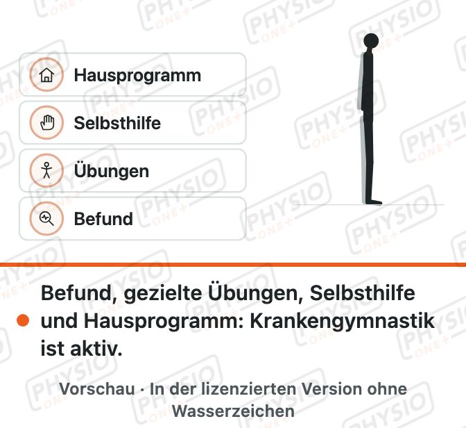 Vorschau: Krankengymnastik: aktive Behandlung