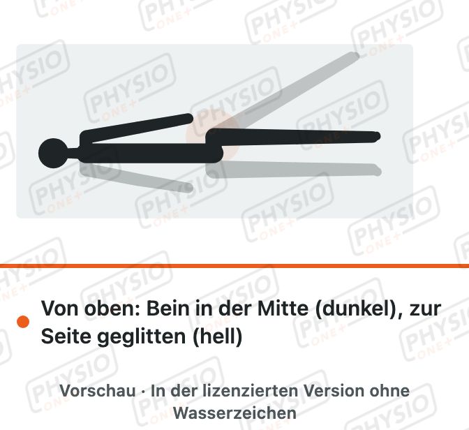 Vorschau: Bein zur Seite gleiten in Rückenlage