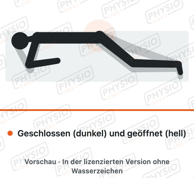 Vorschau: Muschel in Seitlage (Clamshell)