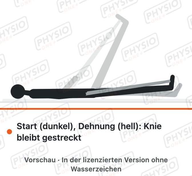 Vorschau: Dehnung der Oberschenkelrückseite mit Handtuch