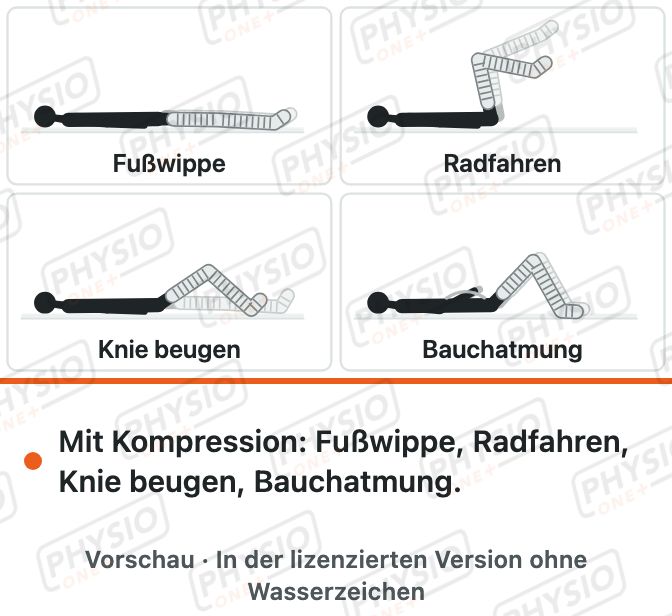 Vorschau: Entstauungsübungen für das Bein