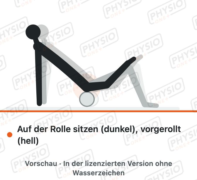 Vorschau: Gesäß auf der Faszienrolle