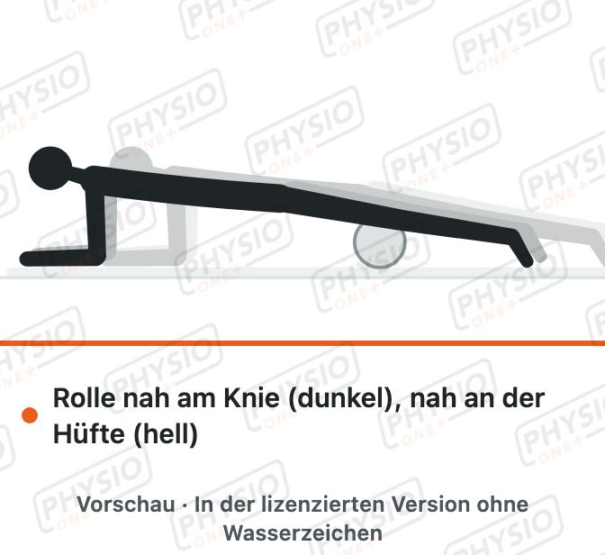 Vorschau: Oberschenkelvorderseite auf der Faszienrolle