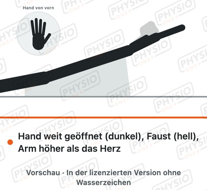 Vorschau: Faustschluss mit hochgelagertem Arm