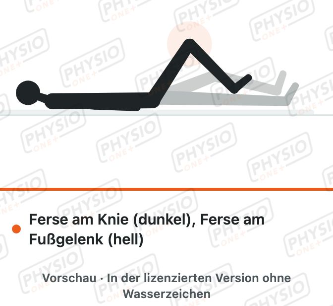 Vorschau: Ferse am Schienbein entlang führen