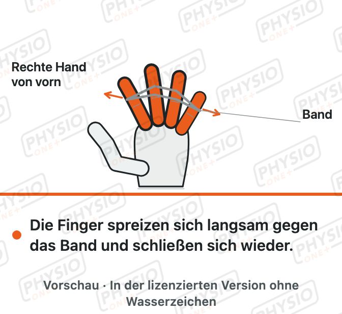Vorschau: Finger spreizen gegen Widerstand
