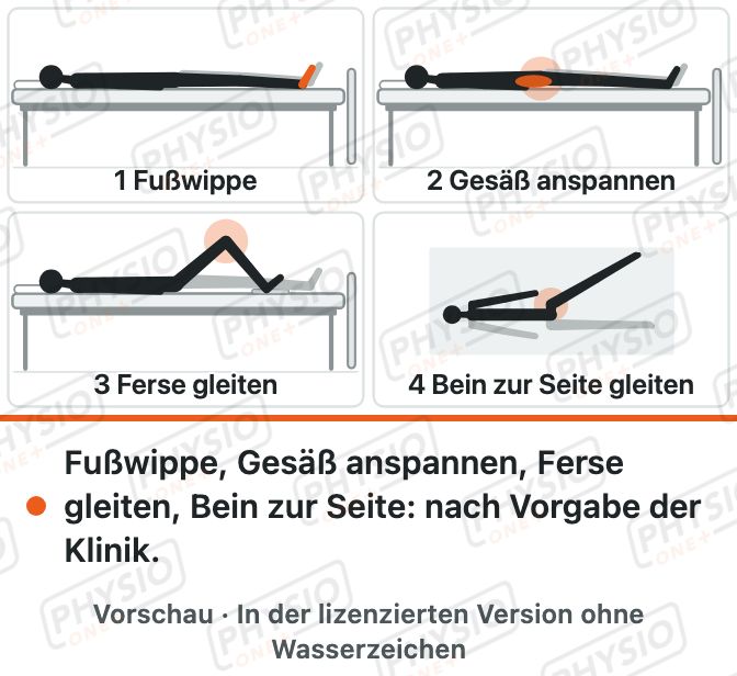 Vorschau: Übungen im Bett nach Hüft-TEP