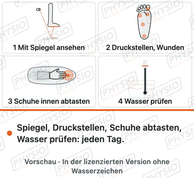 Vorschau: Füße täglich kontrollieren