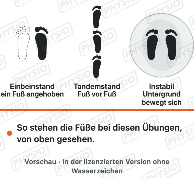 Vorschau: Fußstellungen für das Gleichgewicht