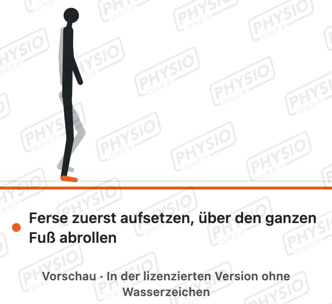Vorschau: Gangschule: große Schritte mit Fersenaufsatz