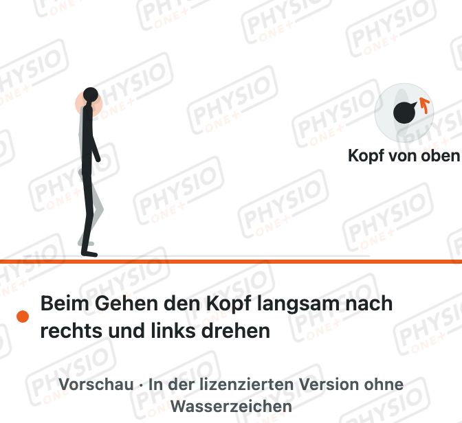 Vorschau: Gehen mit Kopfdrehung