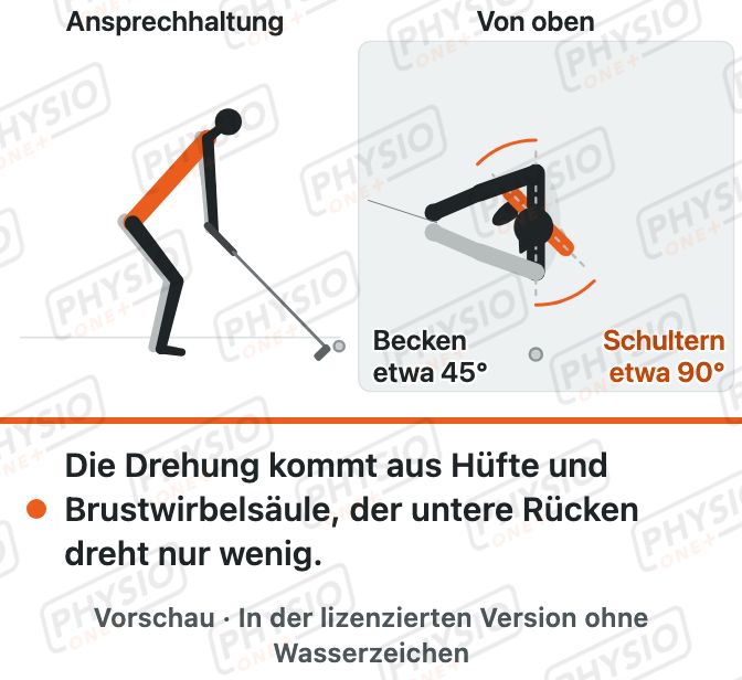 Vorschau: Golf: Rücken und Hüfte beim Schwung