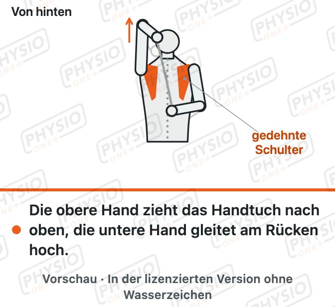 Vorschau: Handtuchdehnung hinter dem Rücken