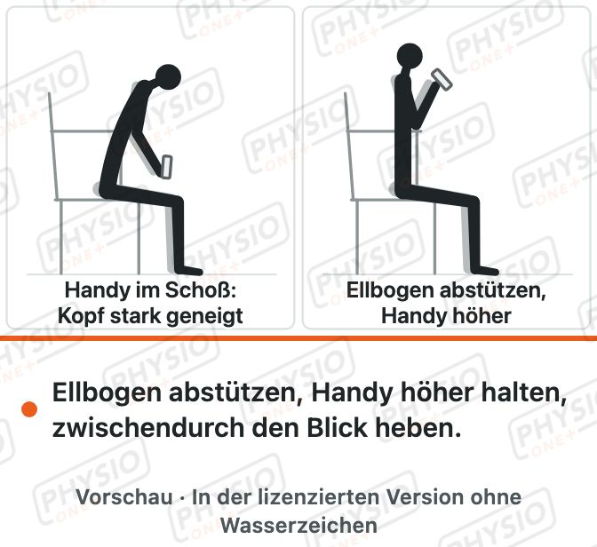Vorschau: Handy halten ohne Nacken zu belasten