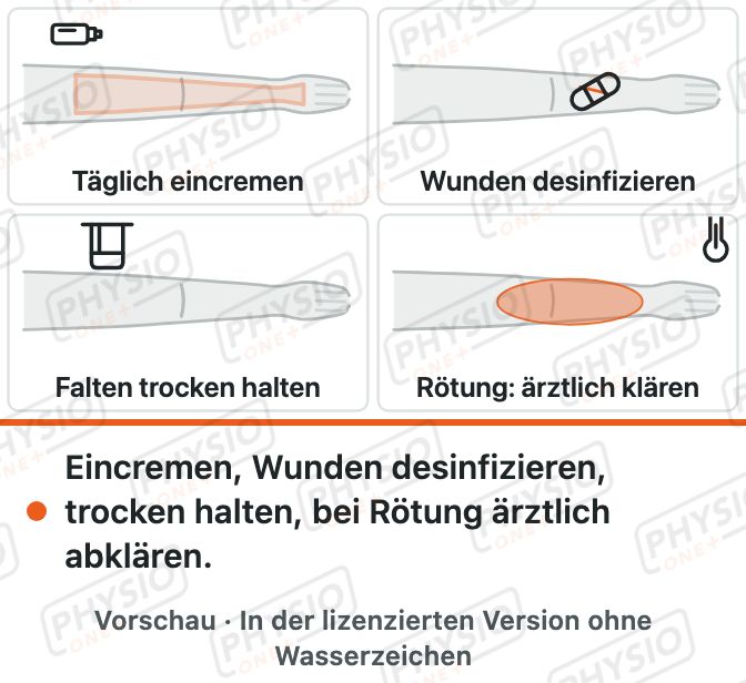 Vorschau: Hautpflege bei Lymphödem