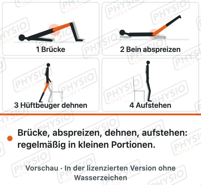 Vorschau: Übungsprogramm bei Hüftarthrose