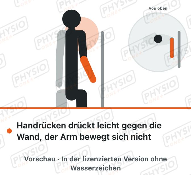 Vorschau: Isometrische Außenrotation an der Wand