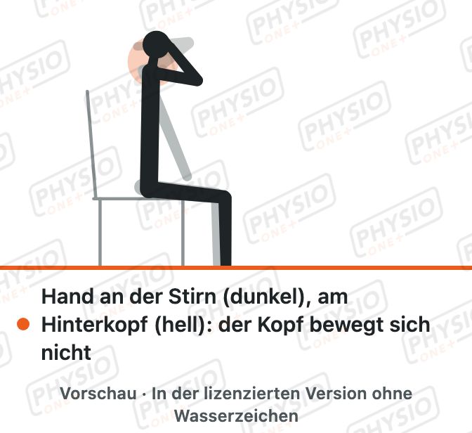 Vorschau: Nacken isometrisch gegen die Hand