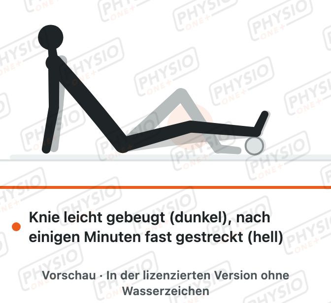 Vorschau: Knie strecken lassen mit hochgelagerter Ferse