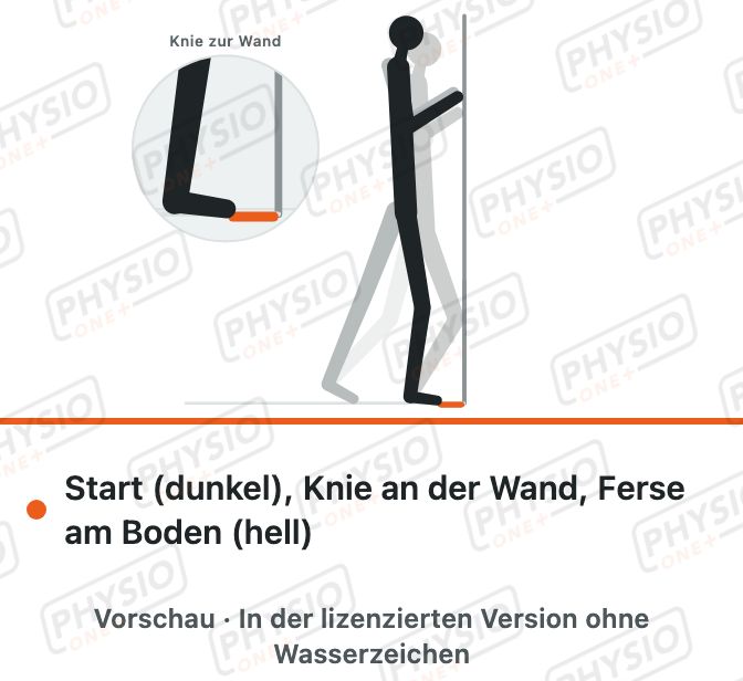 Vorschau: Knie zur Wand: Sprunggelenk beugen