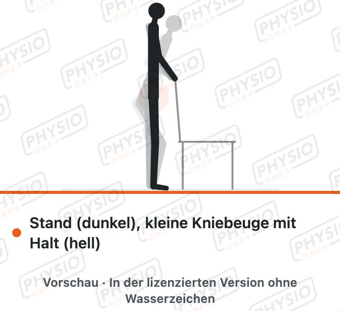 Vorschau: Kleine Kniebeuge an der Stuhllehne