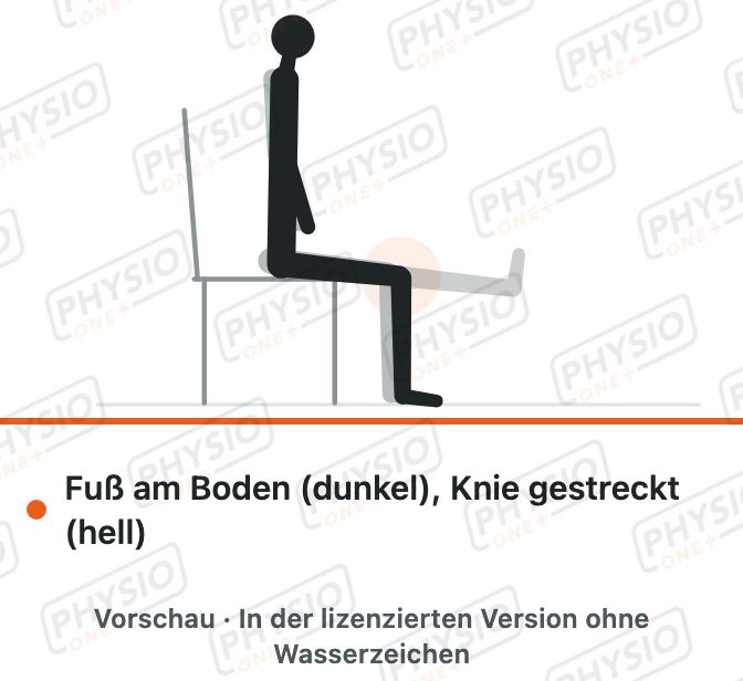 Vorschau: Kniestreckung im Sitz