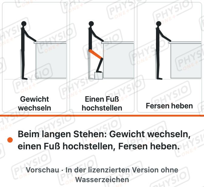 Vorschau: Langes Stehen: Gewicht wechseln