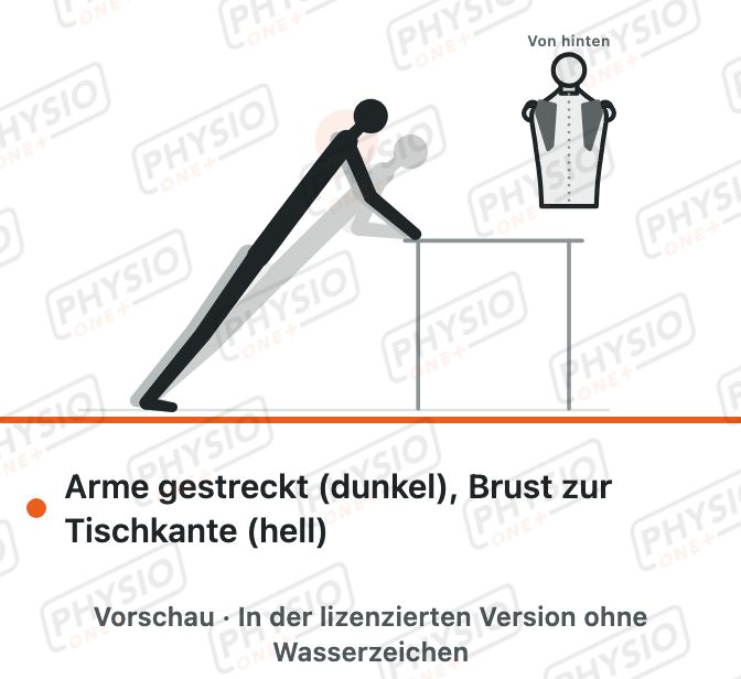 Vorschau: Liegestütz am Tisch