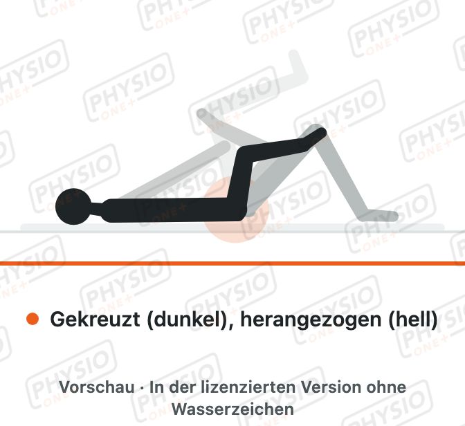 Vorschau: Gesäßmuskel-Dehnung in Rückenlage (Piriformis)