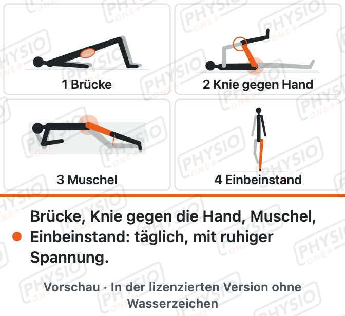 Vorschau: Programm bei Beschwerden am Kreuzdarmbeingelenk