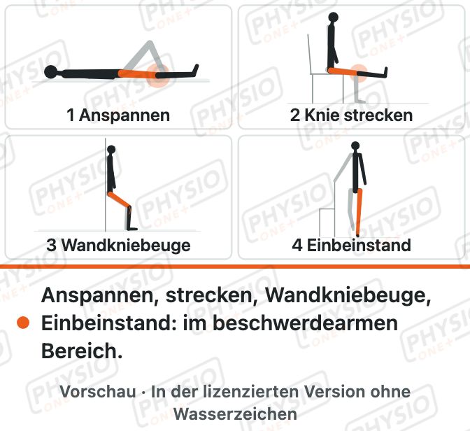 Vorschau: Programm bei Meniskusbeschwerden ohne OP