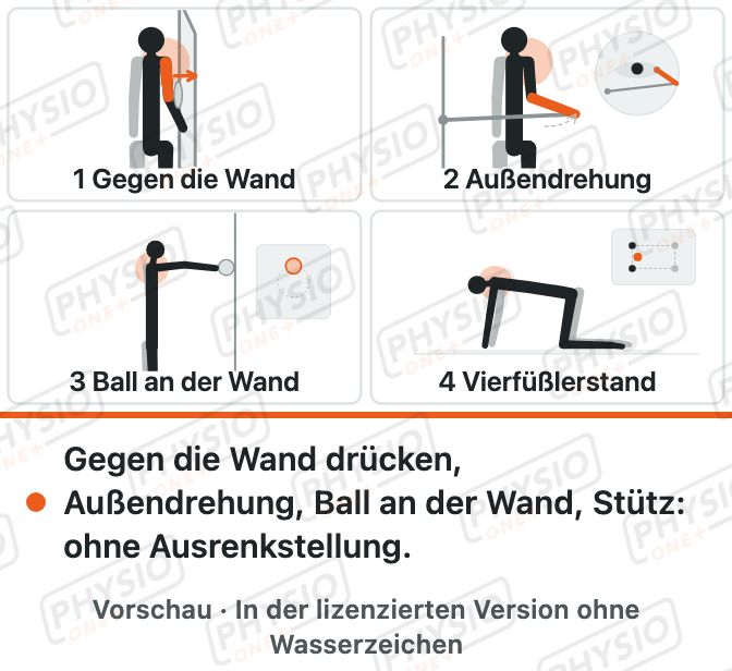 Vorschau: Programm nach ausgekugelter Schulter