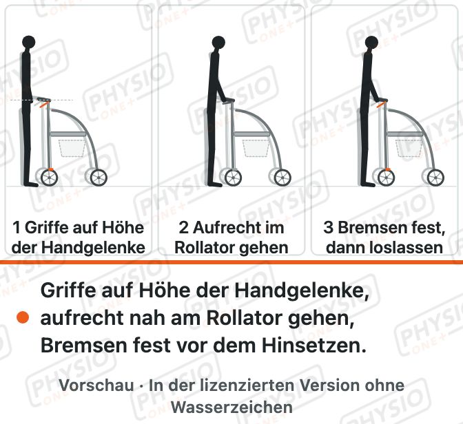 Vorschau: Rollator richtig einstellen und nutzen