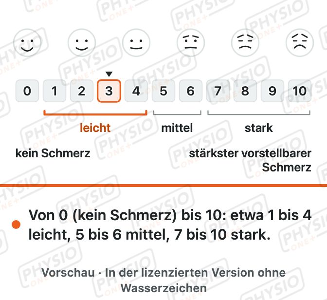 Vorschau: Schmerz einschätzen: die Skala von 0 bis 10