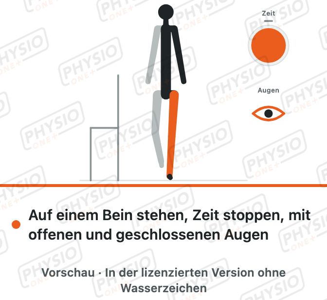 Vorschau: Selbsttest: Einbeinstand mit Zeit