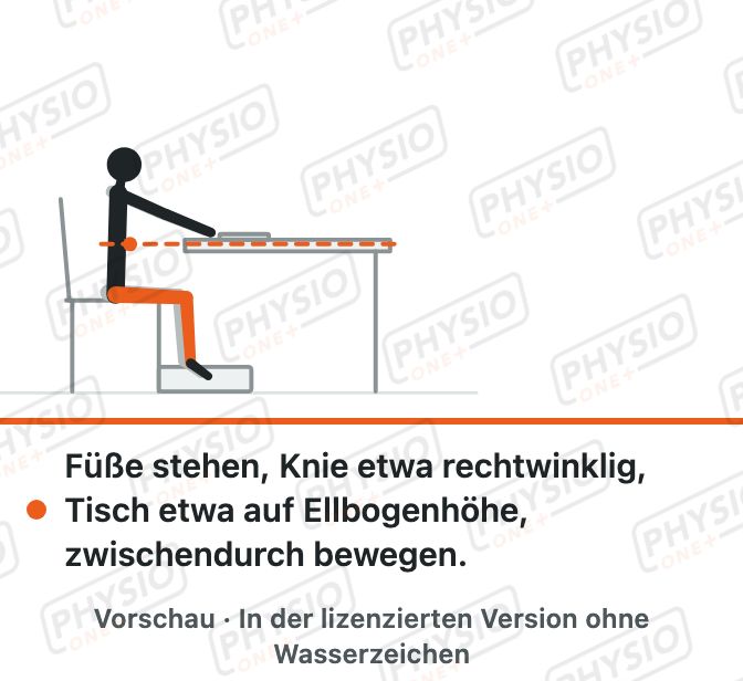 Vorschau: Sitzen in der Schule und bei Hausaufgaben