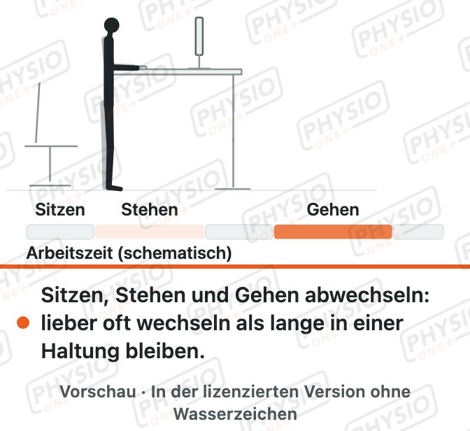 Vorschau: Sitzen und Stehen abwechseln