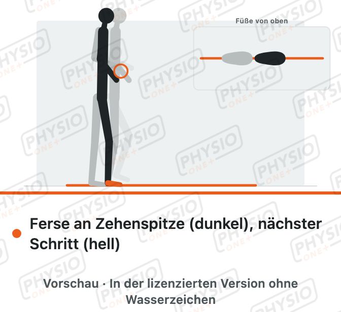 Vorschau: Tandemgang an der Wand entlang