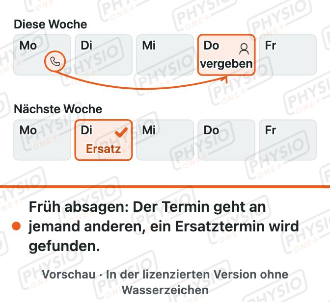 Vorschau: Termine rechtzeitig absagen