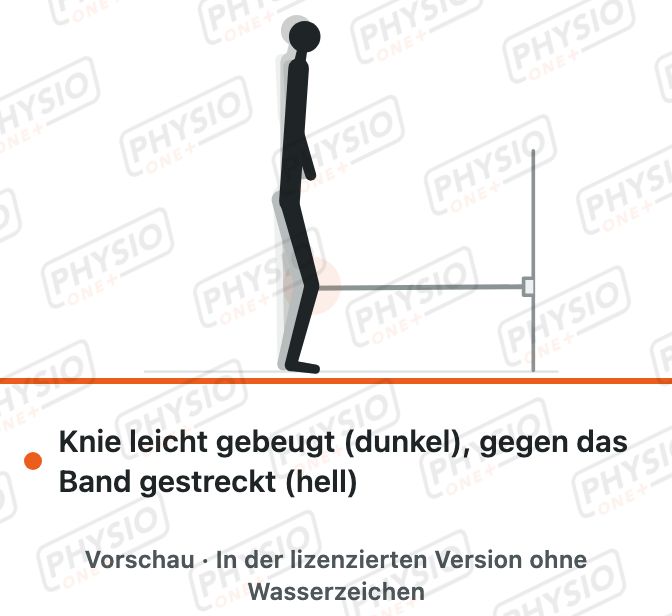 Vorschau: Endgradige Kniestreckung mit Übungsband