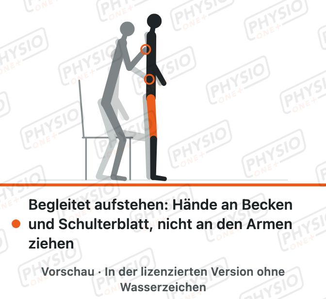 Vorschau: Aufstehen mit Unterstützung durch Angehörige