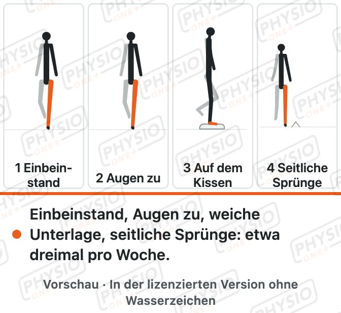 Vorschau: Balanceprogramm gegen Umknicken